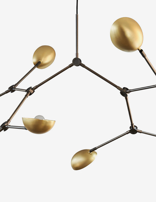 DROP CHANDELIER BRASS
