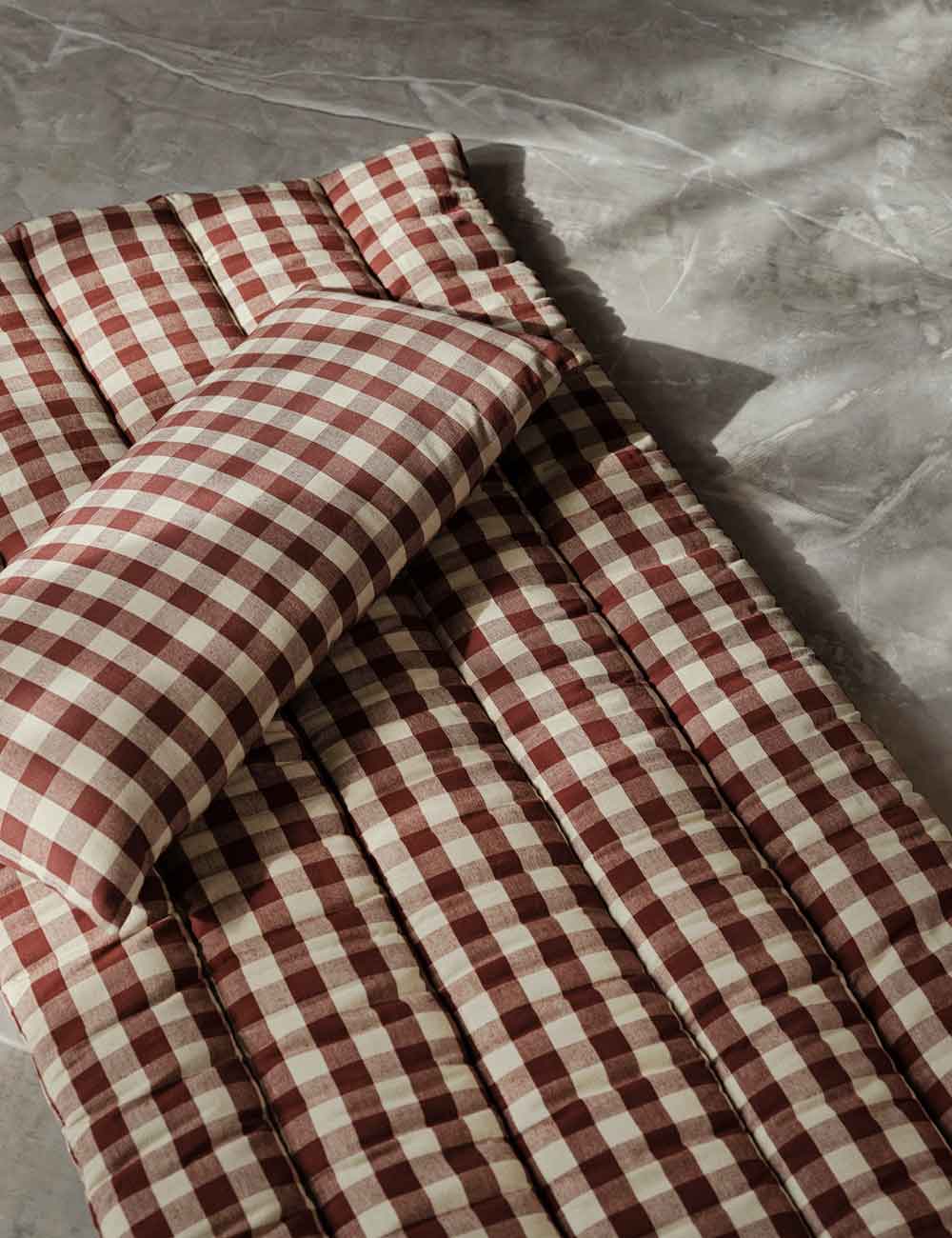 matelas matelassé à carreaux Bothy