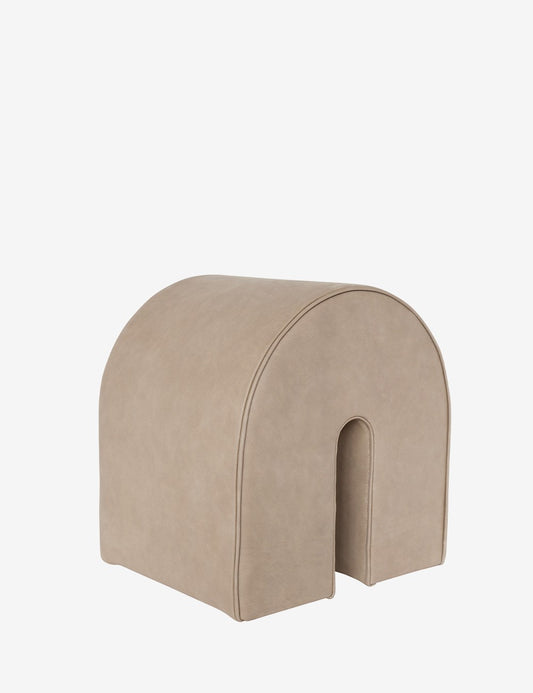 curved pouf