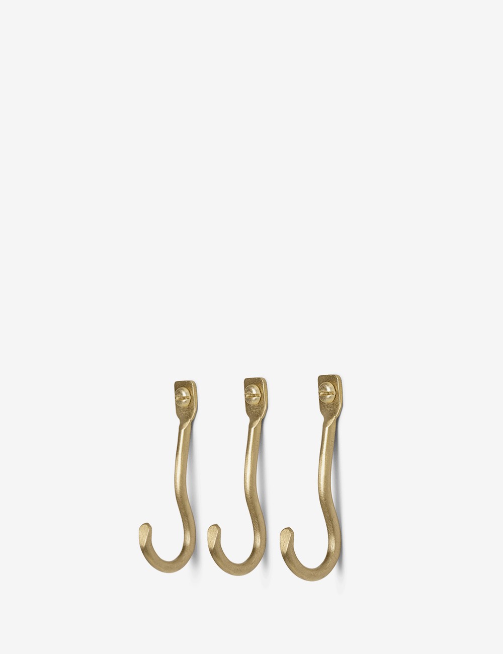 colgador curvature set brass