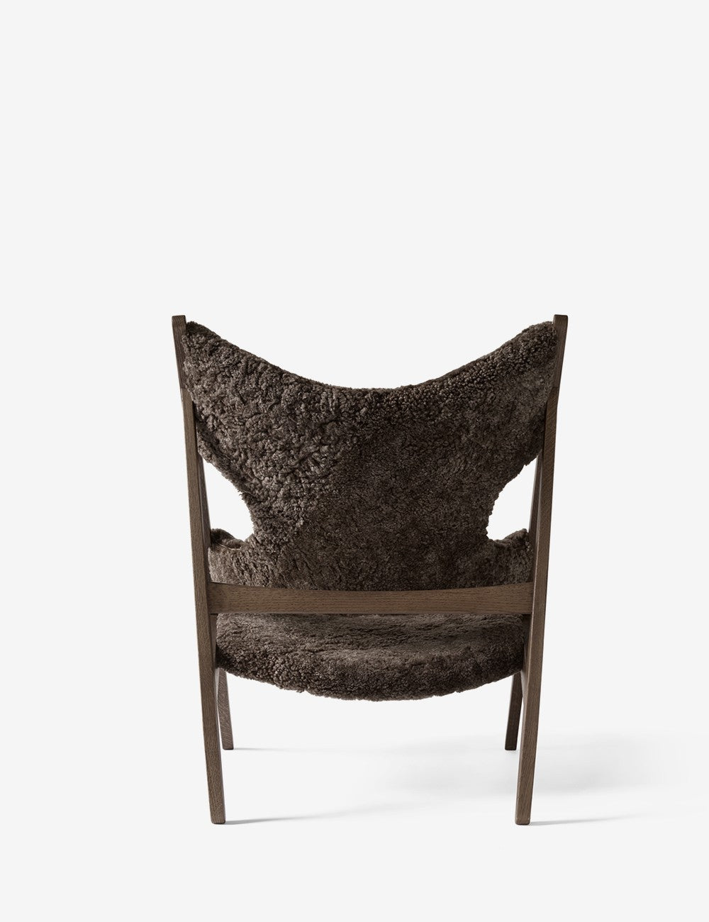 knitting lounge chair sheepskin