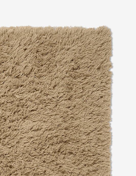 meadow high pile rug light sand