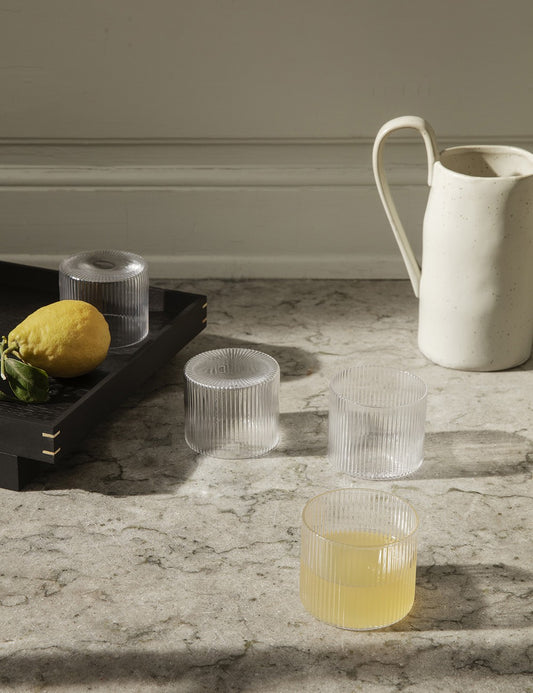 SET VASOS RIPPLE LOW 4 SET