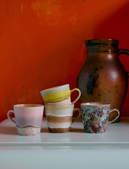 70s Ceramics americano mugs 4 set
