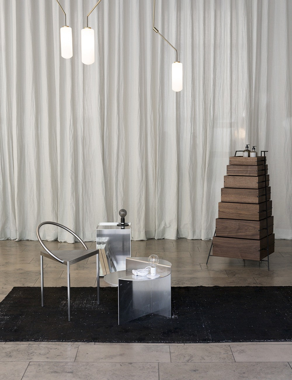 rivet side table