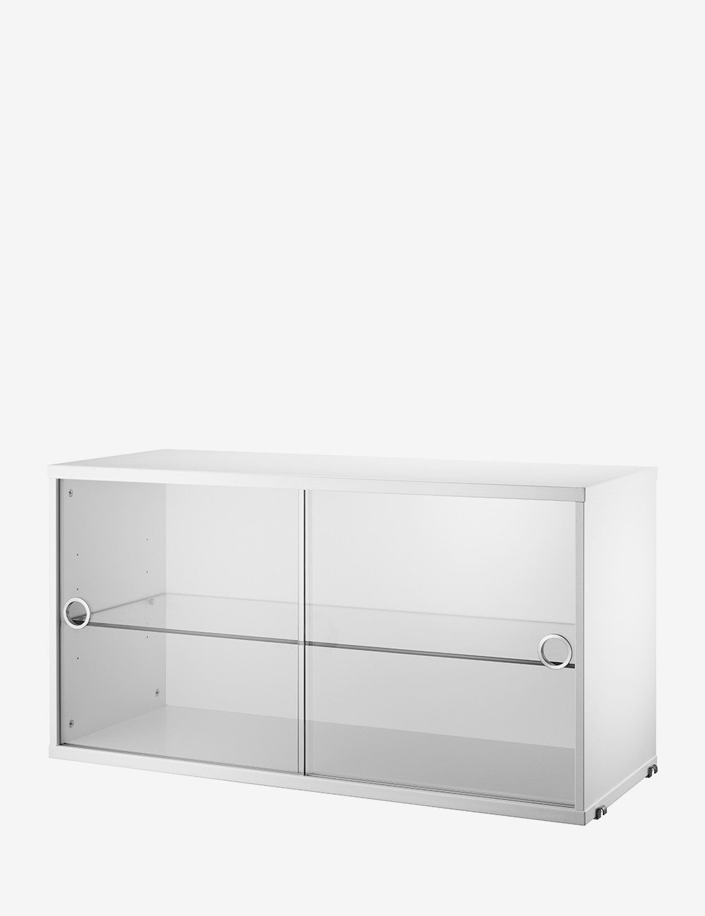 vitrine à portes coulissantes en verre