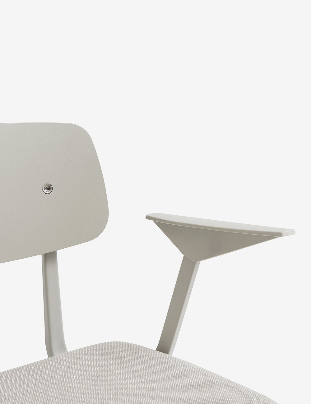 chaise à accoudoirs rembourrée