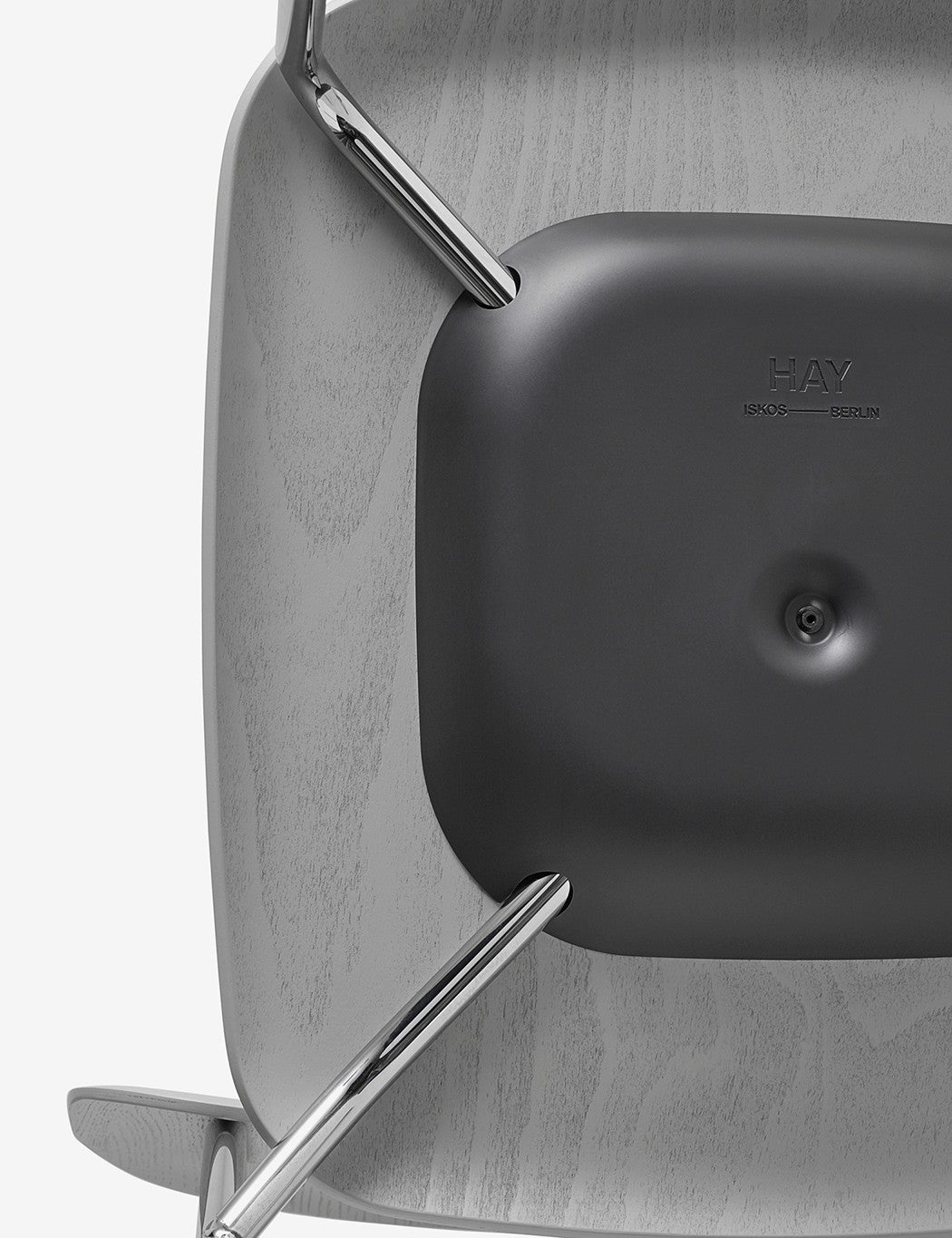 sedia con bordo morbido 40 cromata