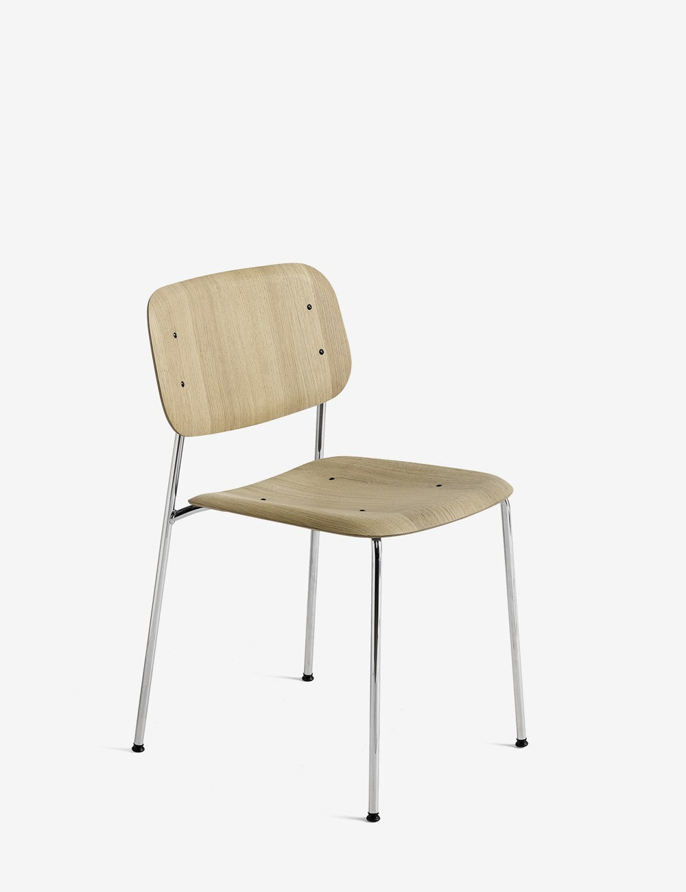 sedia con bordo morbido 40 cromata