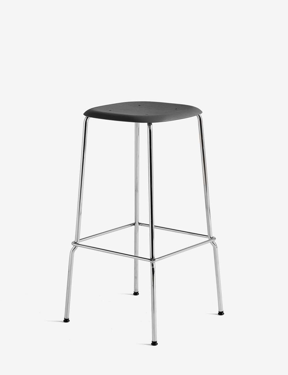 taburete soft edge 30 high cromado