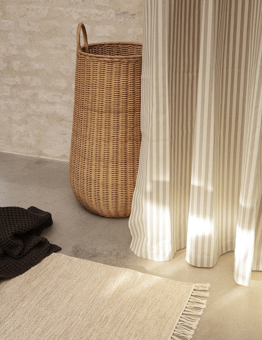rideau de douche en chambray