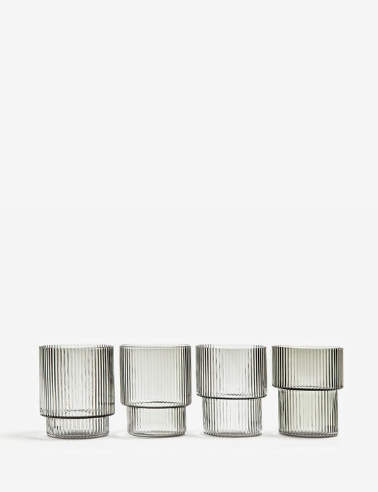 RIPPLE GLASS 4 SET