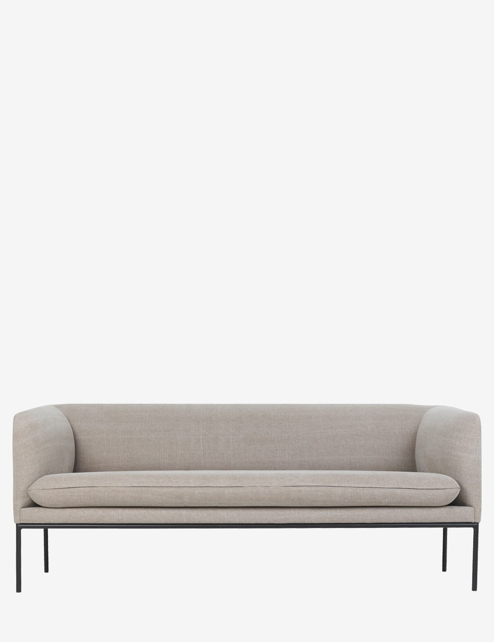 turn sofa 3-seater black