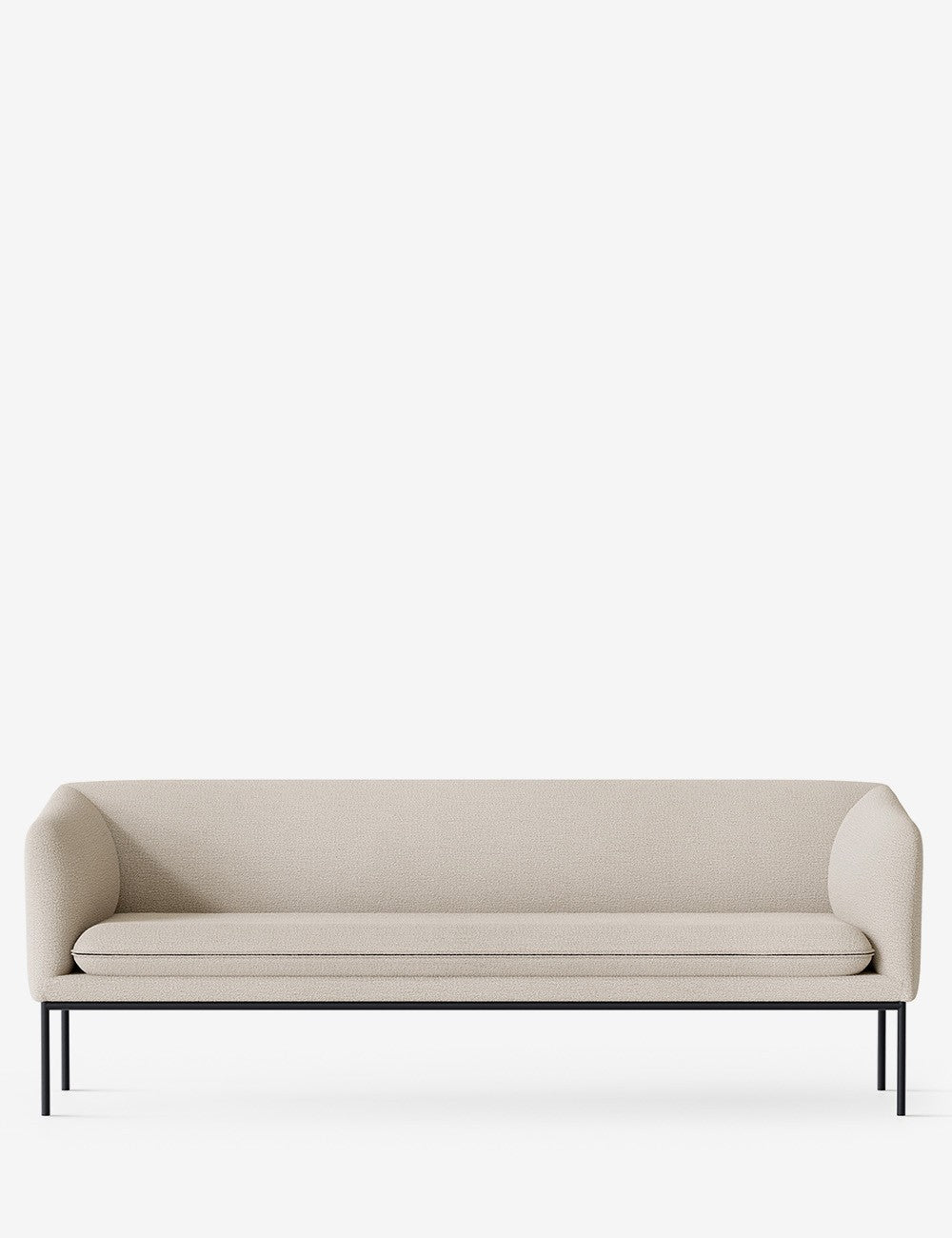 turn sofa 3-seater black