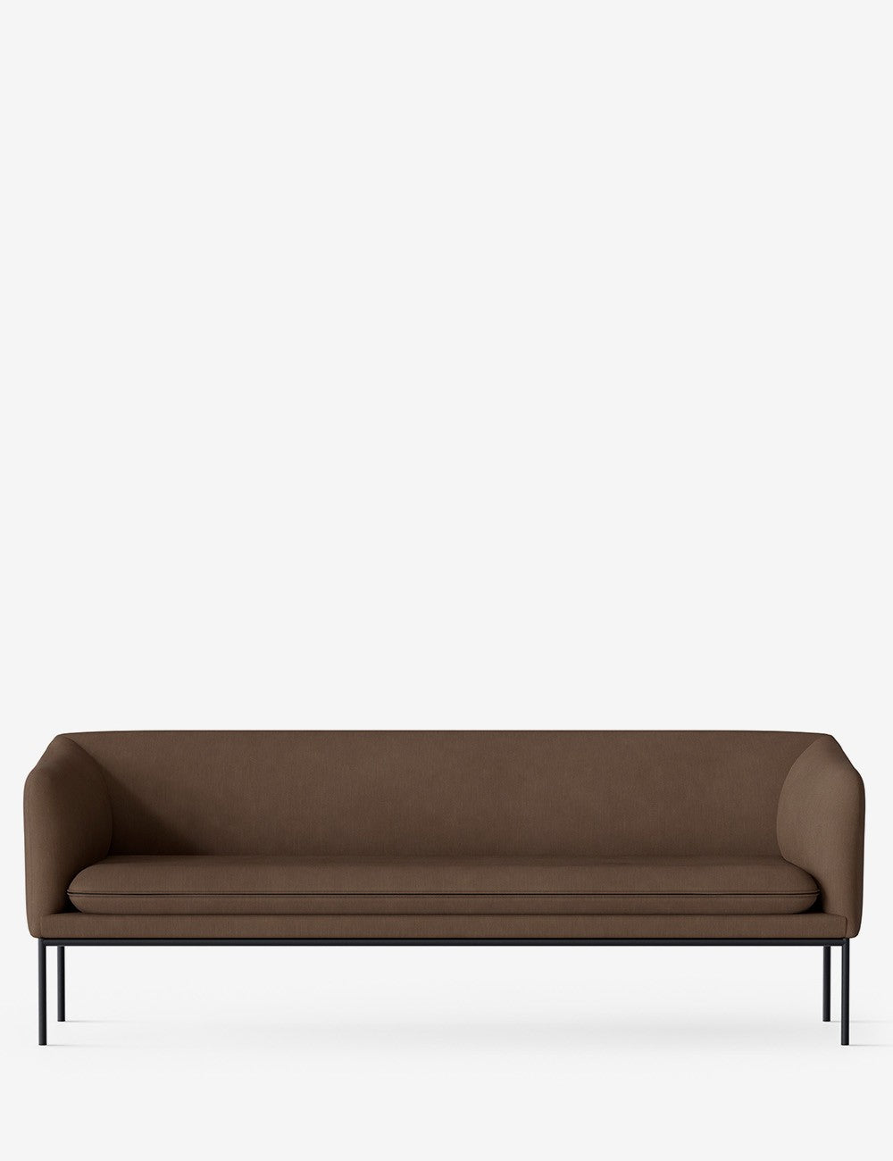 turn sofa 3-seater black