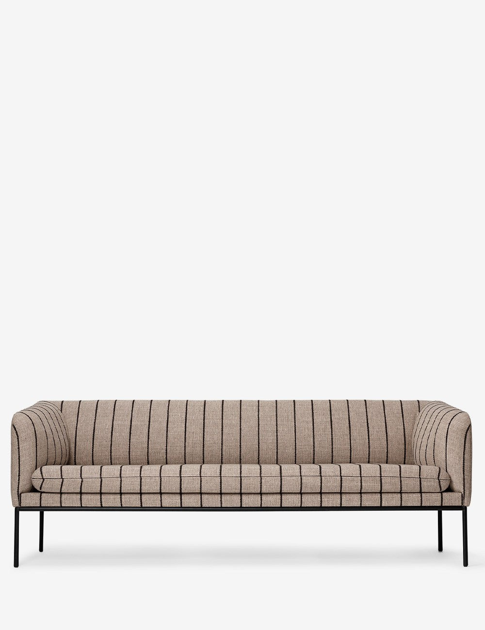 turn sofa 3-seater black