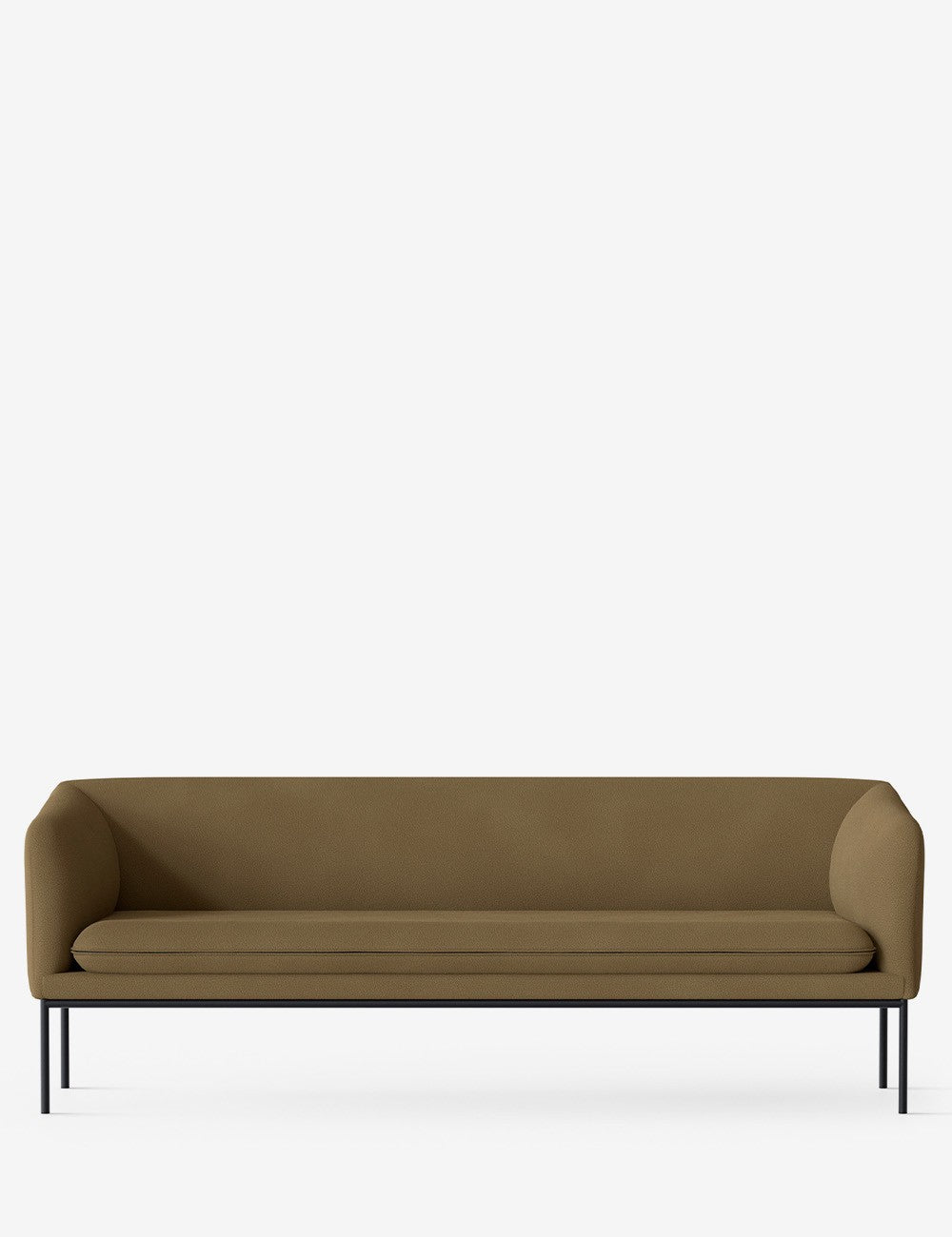 turn sofa 3-seater black