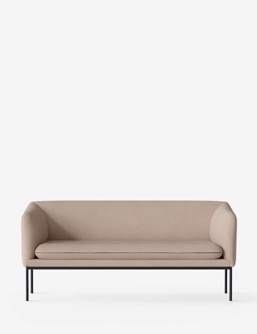 turn sofa 2-seater black