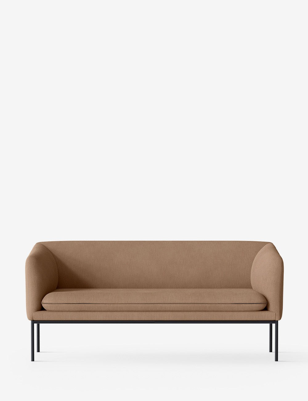 turn sofa 2-seater black