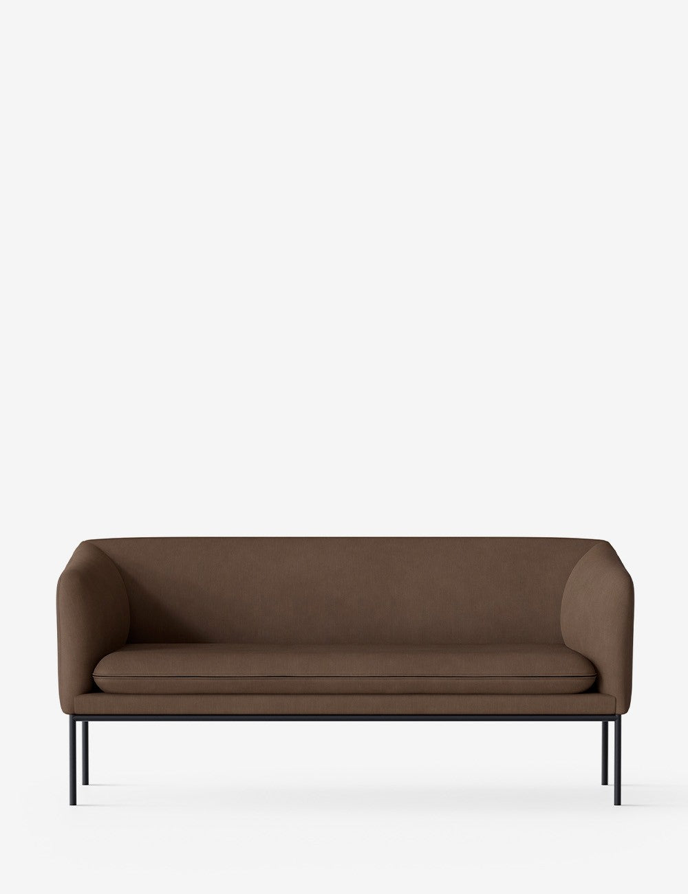 turn sofa 2-seater black