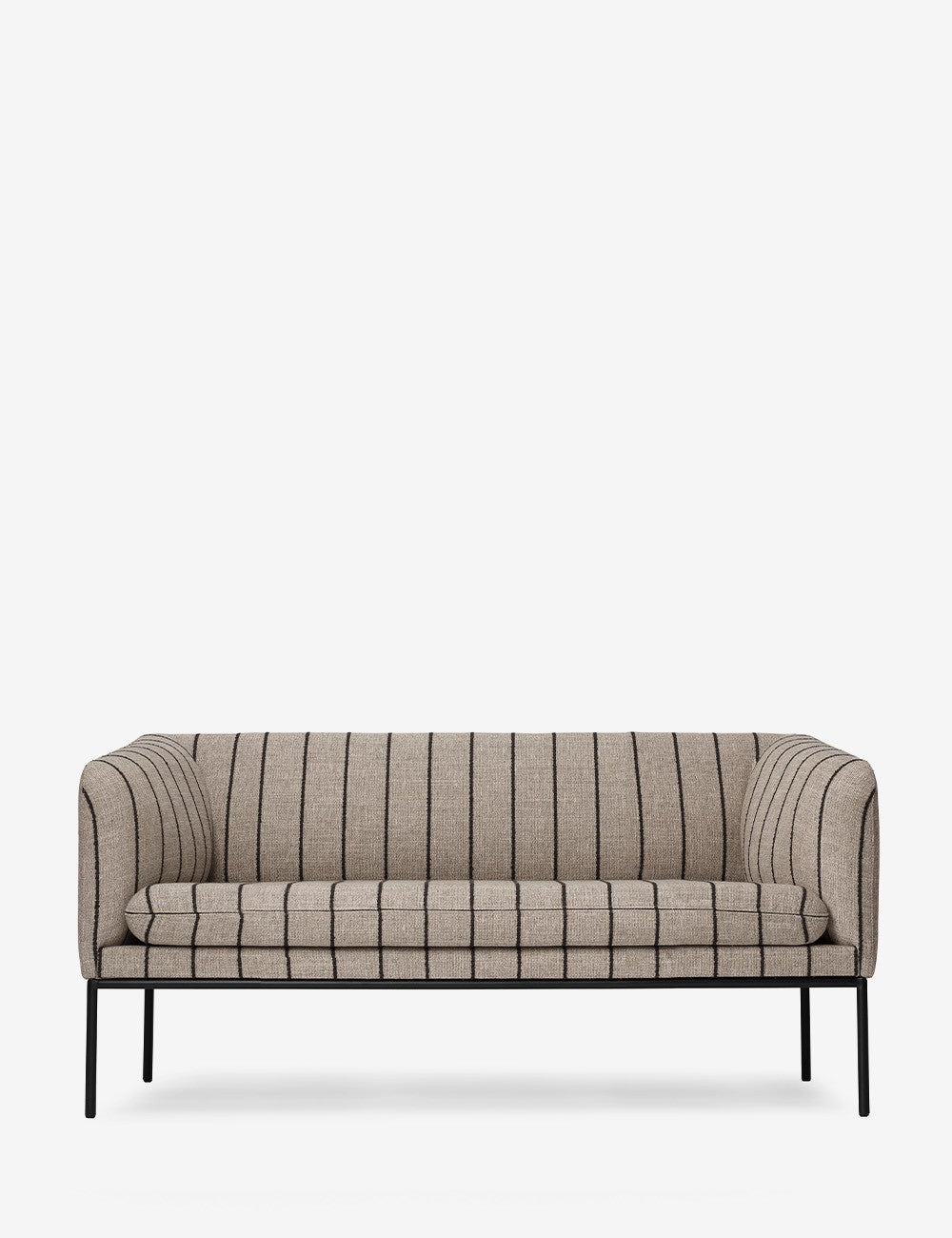 turn sofa 2-seater black