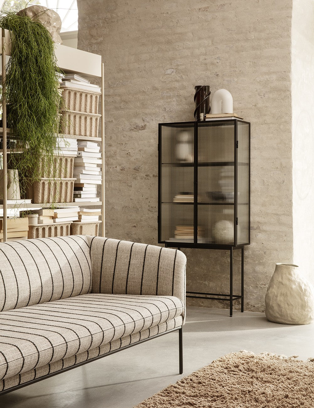 turn sofa 2-seater black