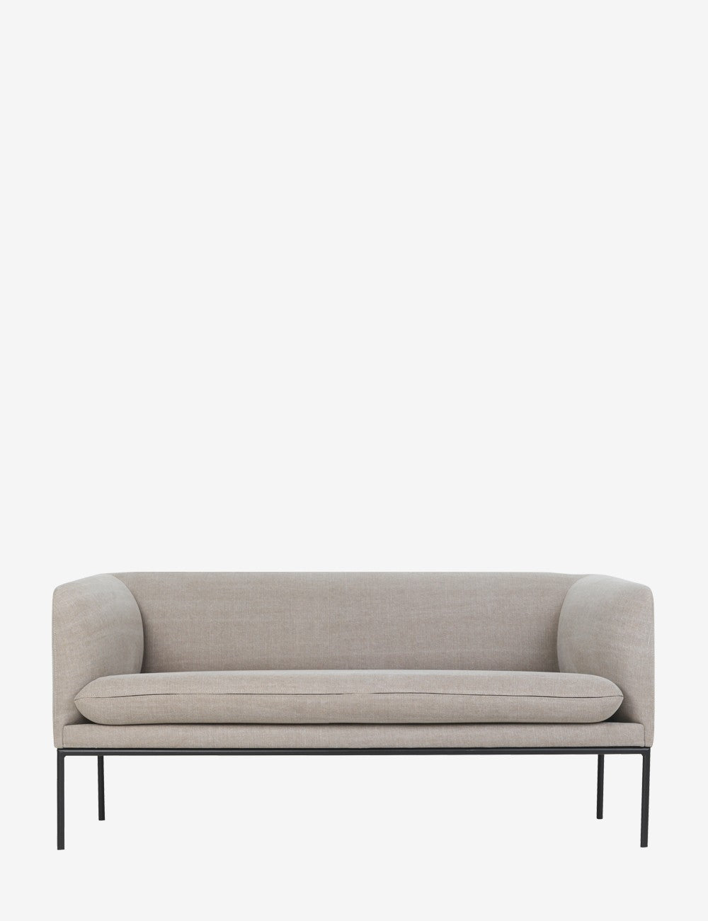 turn sofa 2-seater black