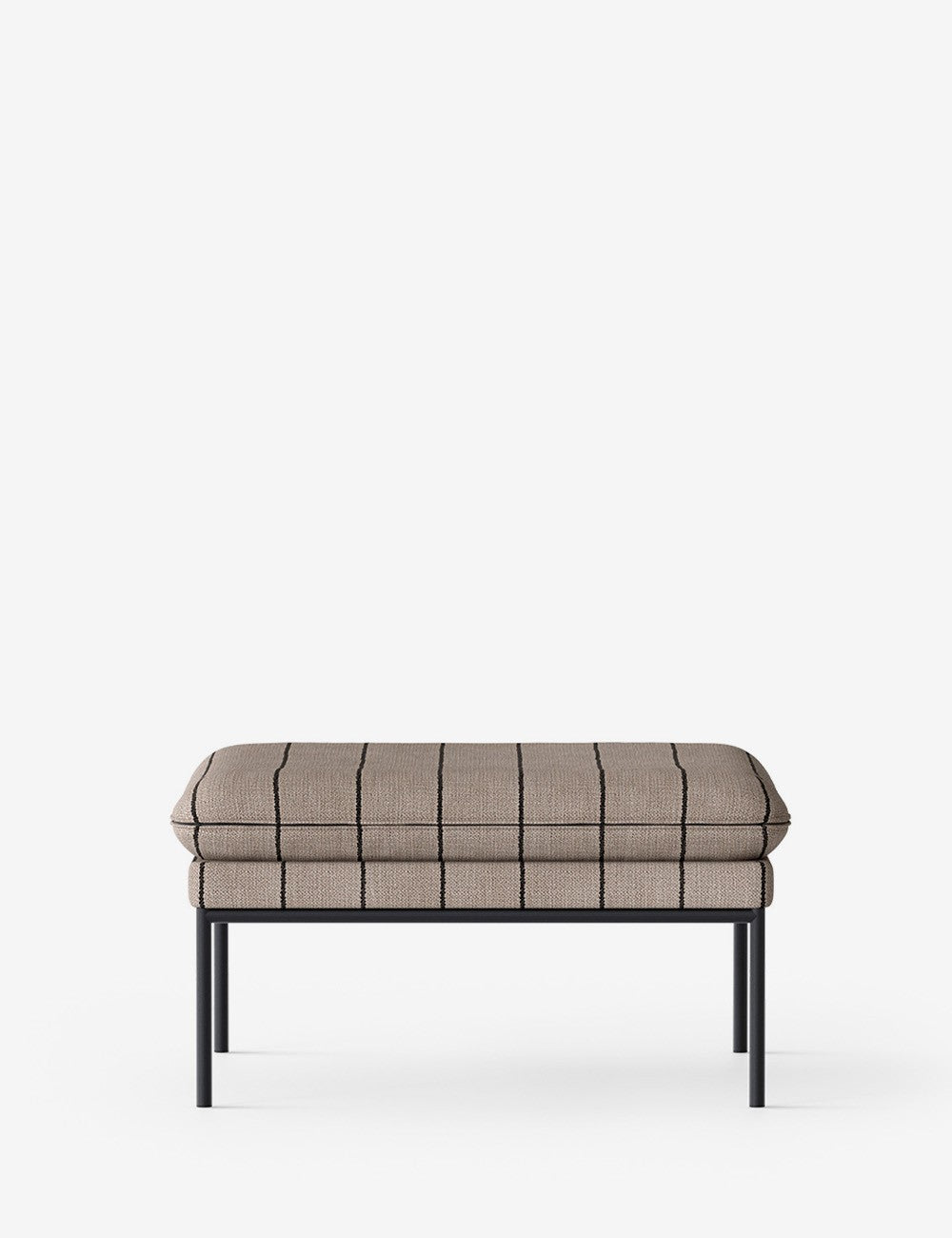 turn pouf black