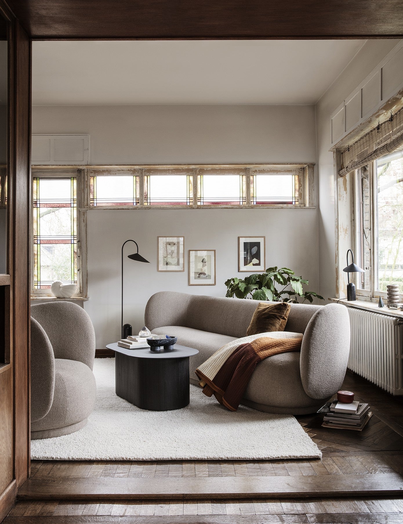 rico sofa 4 bouclé