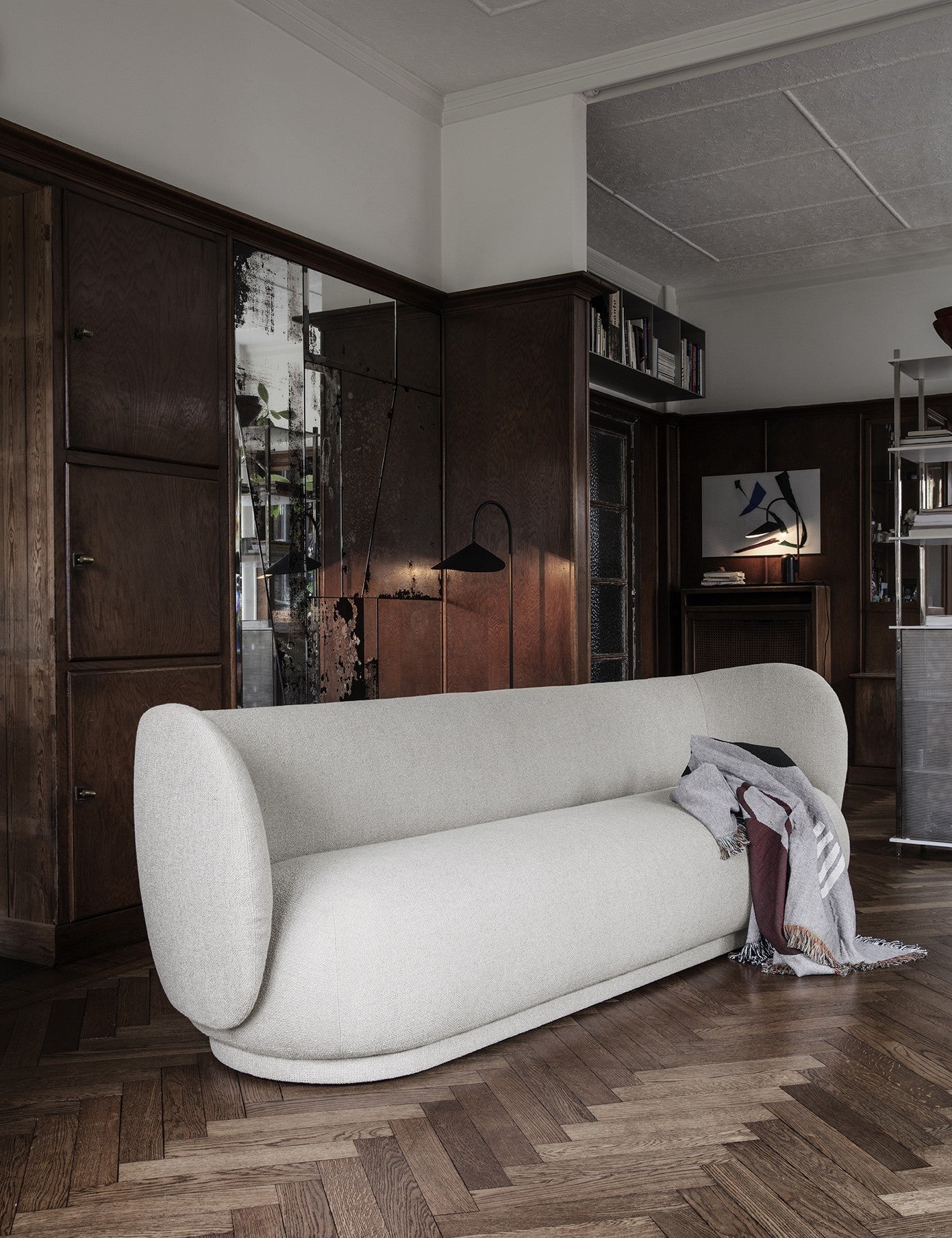 rico sofa 4 bouclé