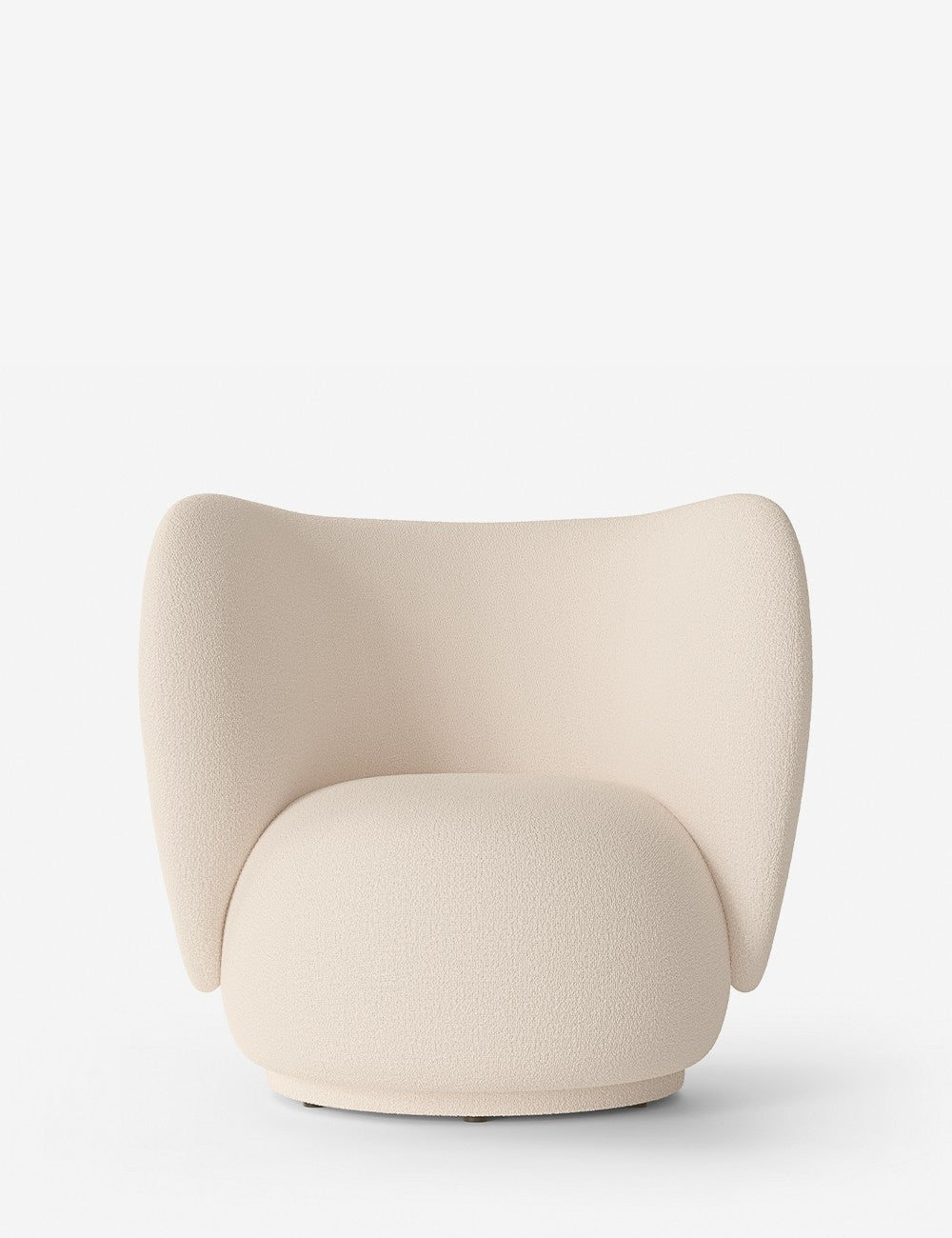 poltrona lounge rico in lana bouclé