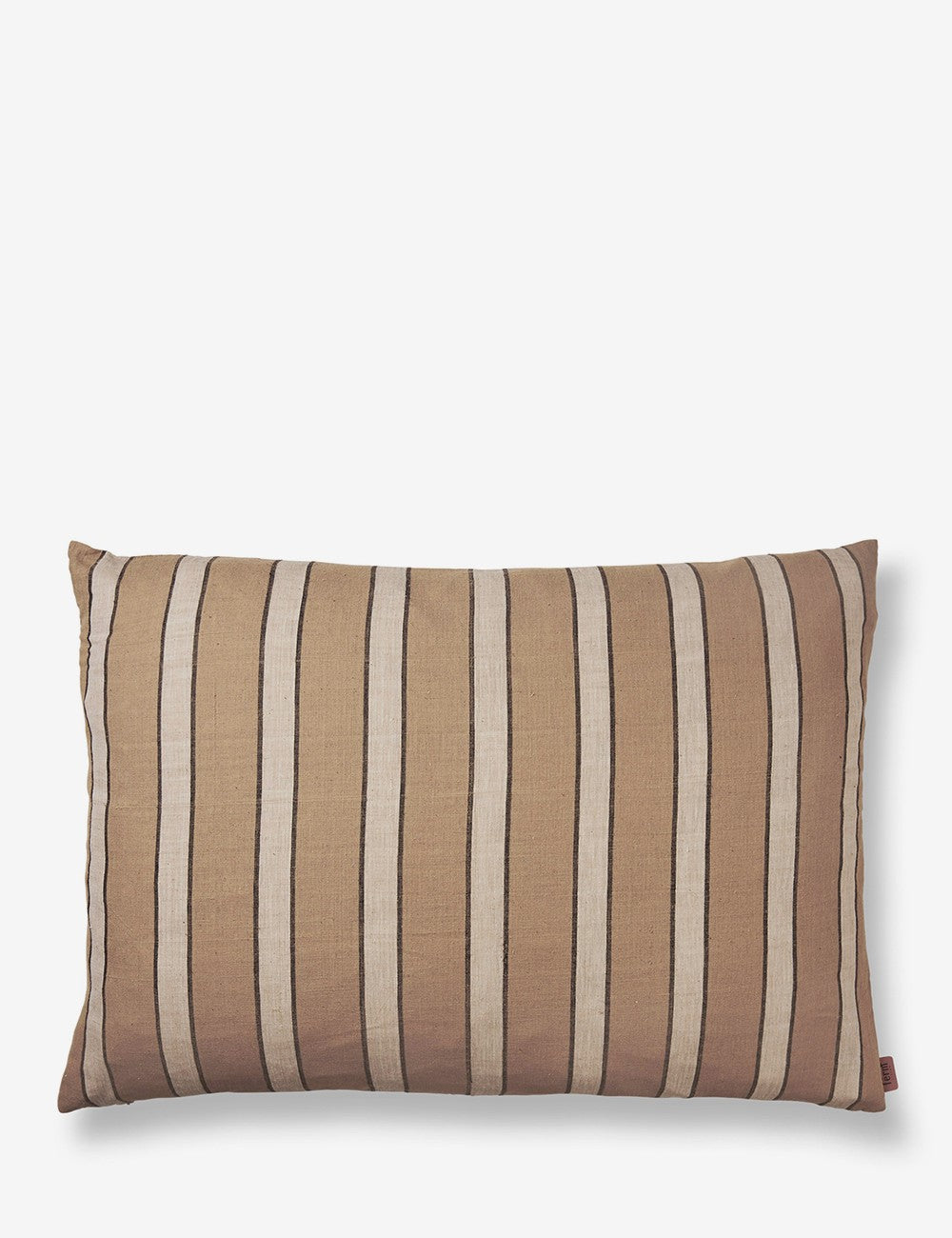 ALMOFADA BROWN COTTON STRIPE