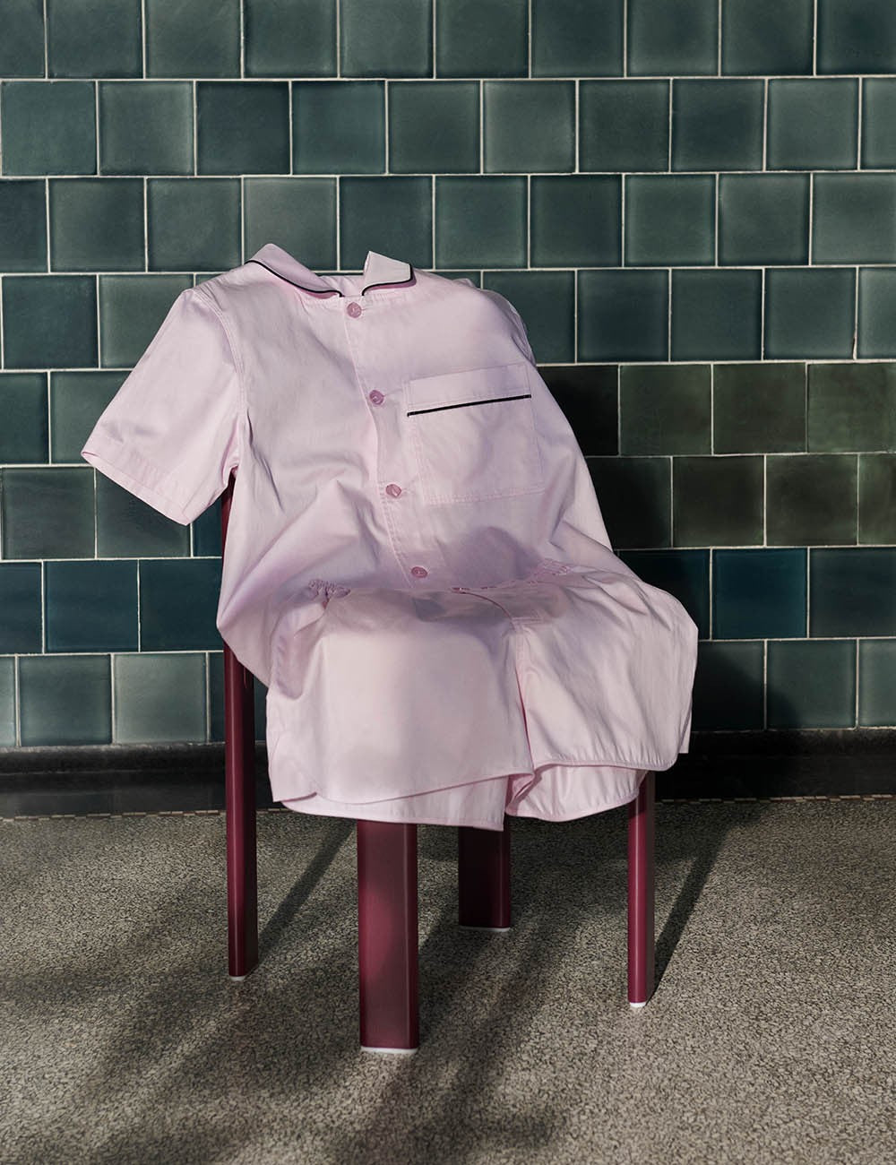 OUTLINE PYJAMA S/S SHIRT