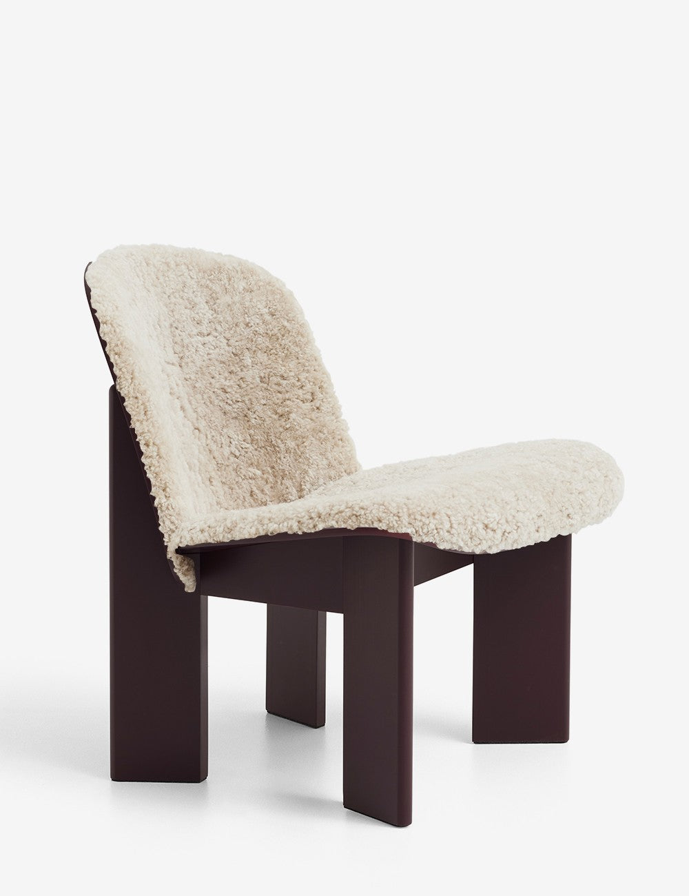 Chaise longue Chisel en peau de mouton