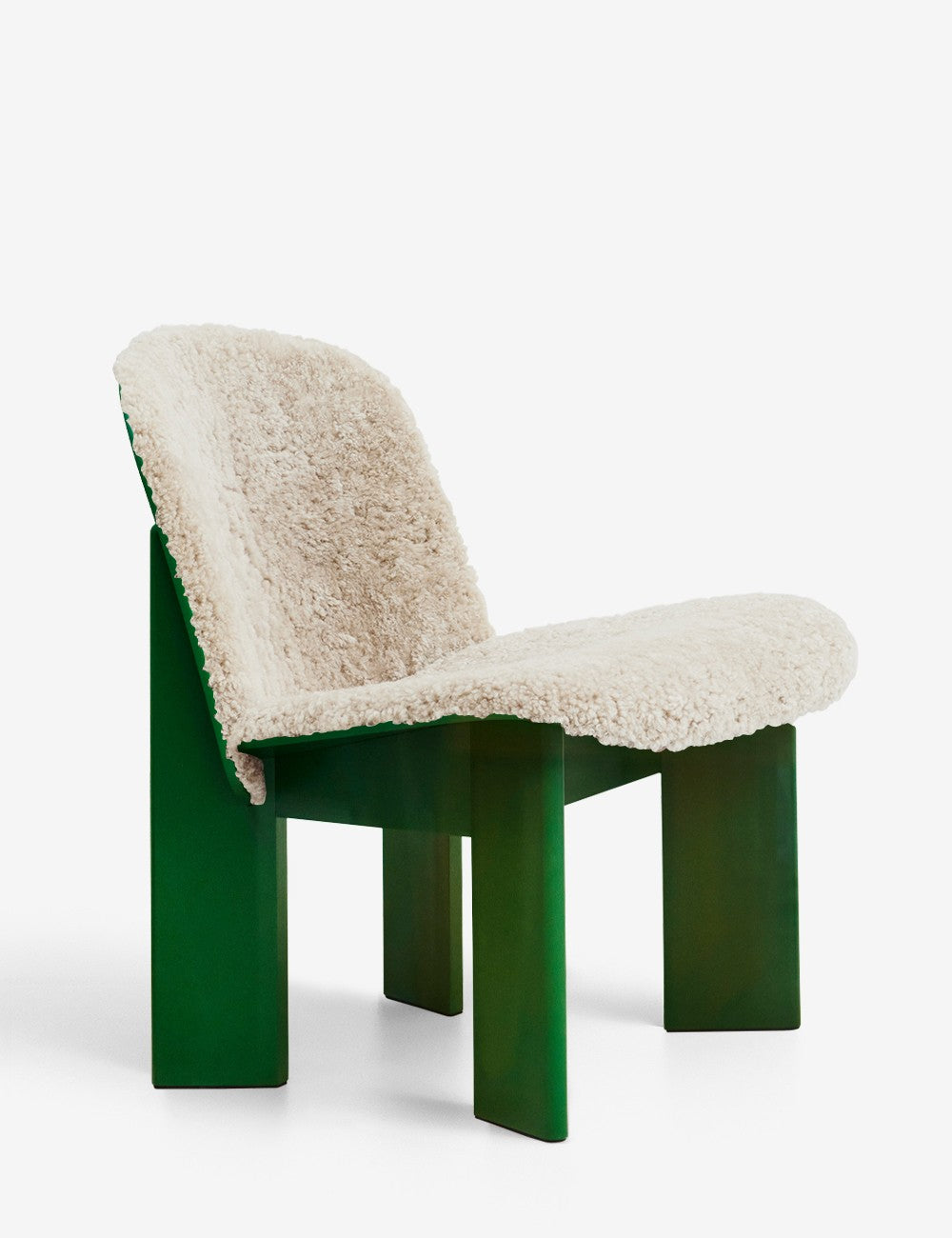 Chaise longue Chisel en peau de mouton