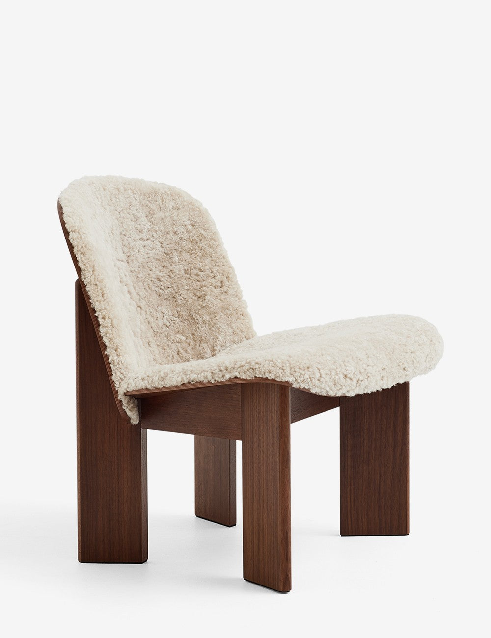 Chaise longue Chisel en peau de mouton