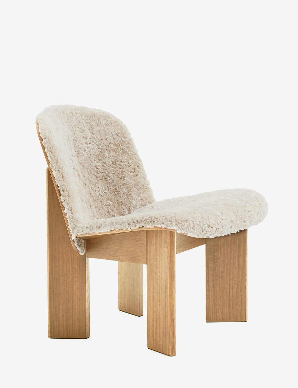 Chaise longue Chisel en peau de mouton