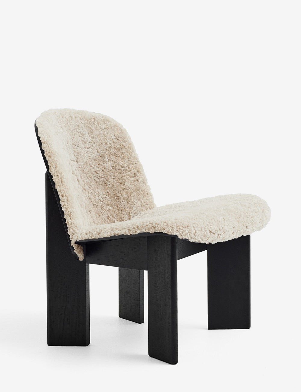 Chaise longue Chisel en peau de mouton