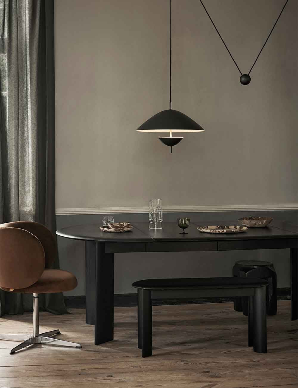 table extensible biseautée 217 hêtre