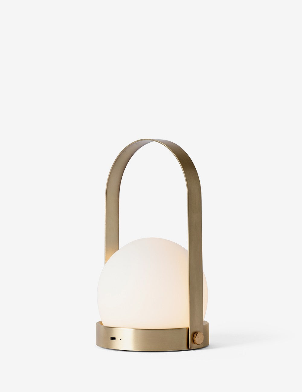 carrie lamp brass