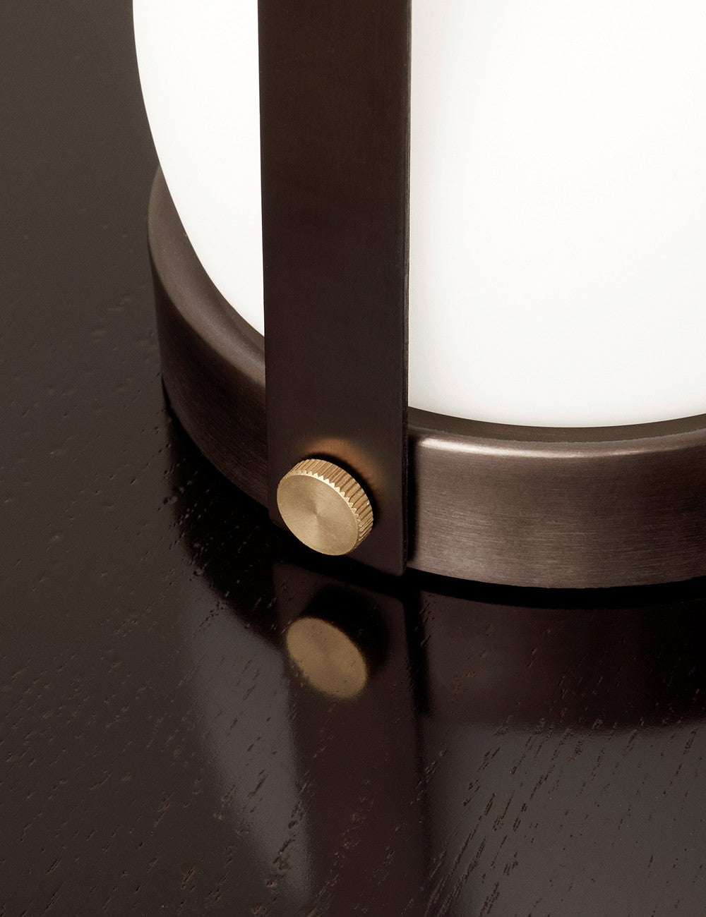 carrie lamp brass