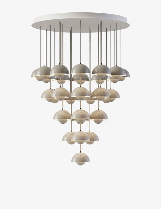 FLOWERPOT CHANDELIER VP10, 31 PENDANTS