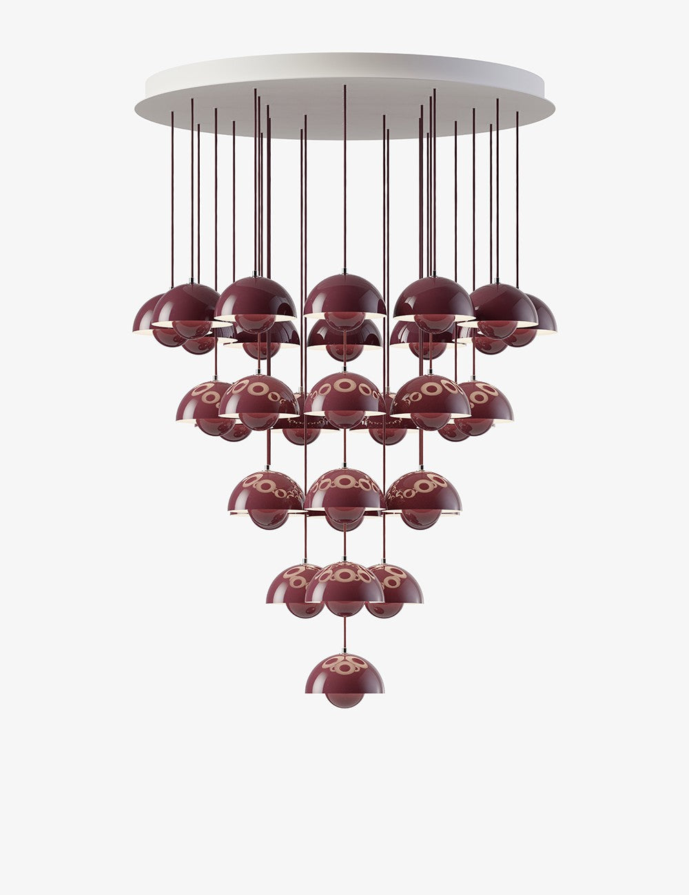 FLOWERPOT CHANDELIER VP10, 31 PENDANTS