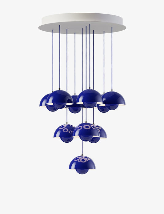 FLOWERPOT CHANDELIER VP1, 10 PENDANTS