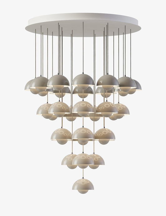 FLOWERPOT CHANDELIER VP1, 31 PENDANTS