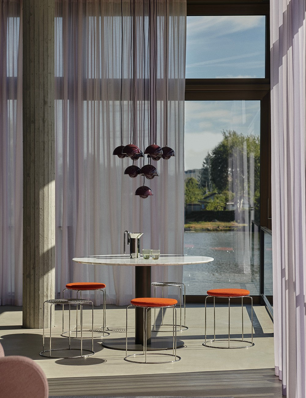 coussin de siège de tabouret en fil hallingdal