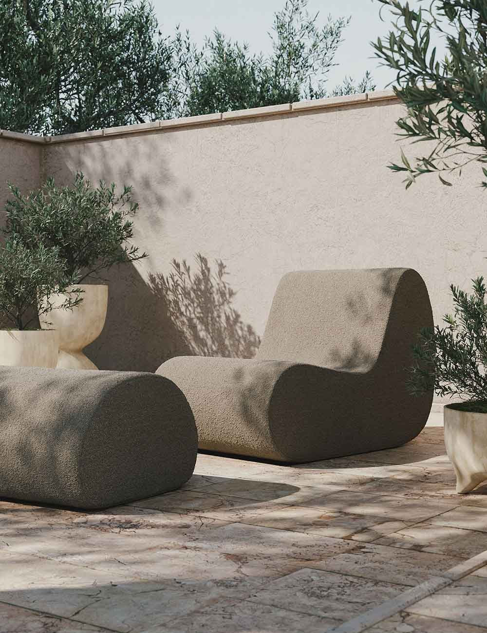 rouli pouf bouclé