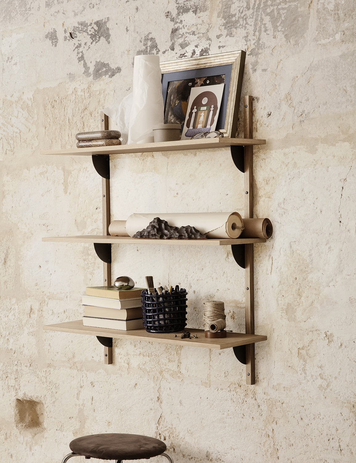 sector shelf triple wide