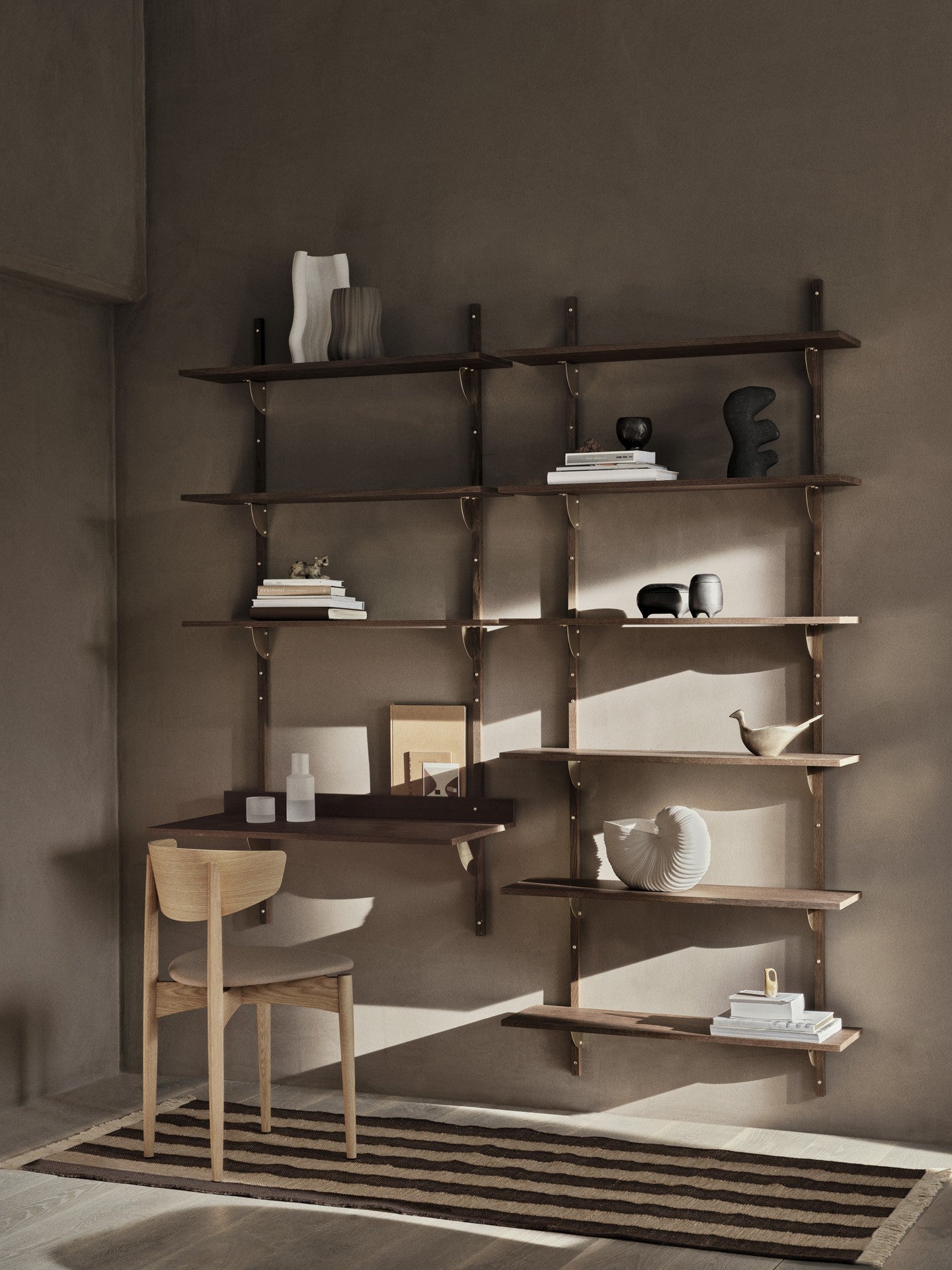 sector shelf triple wide