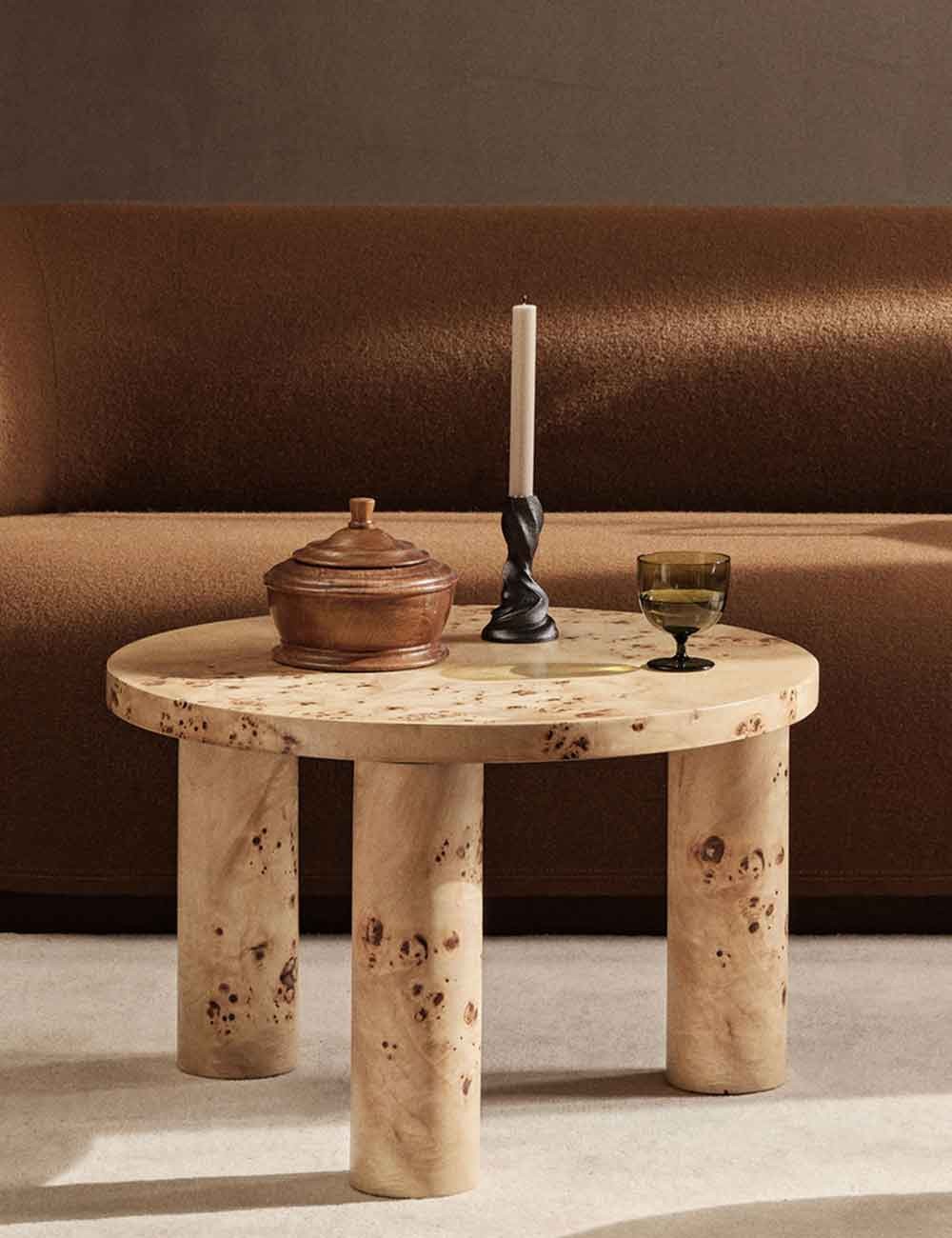 table basse en ronce